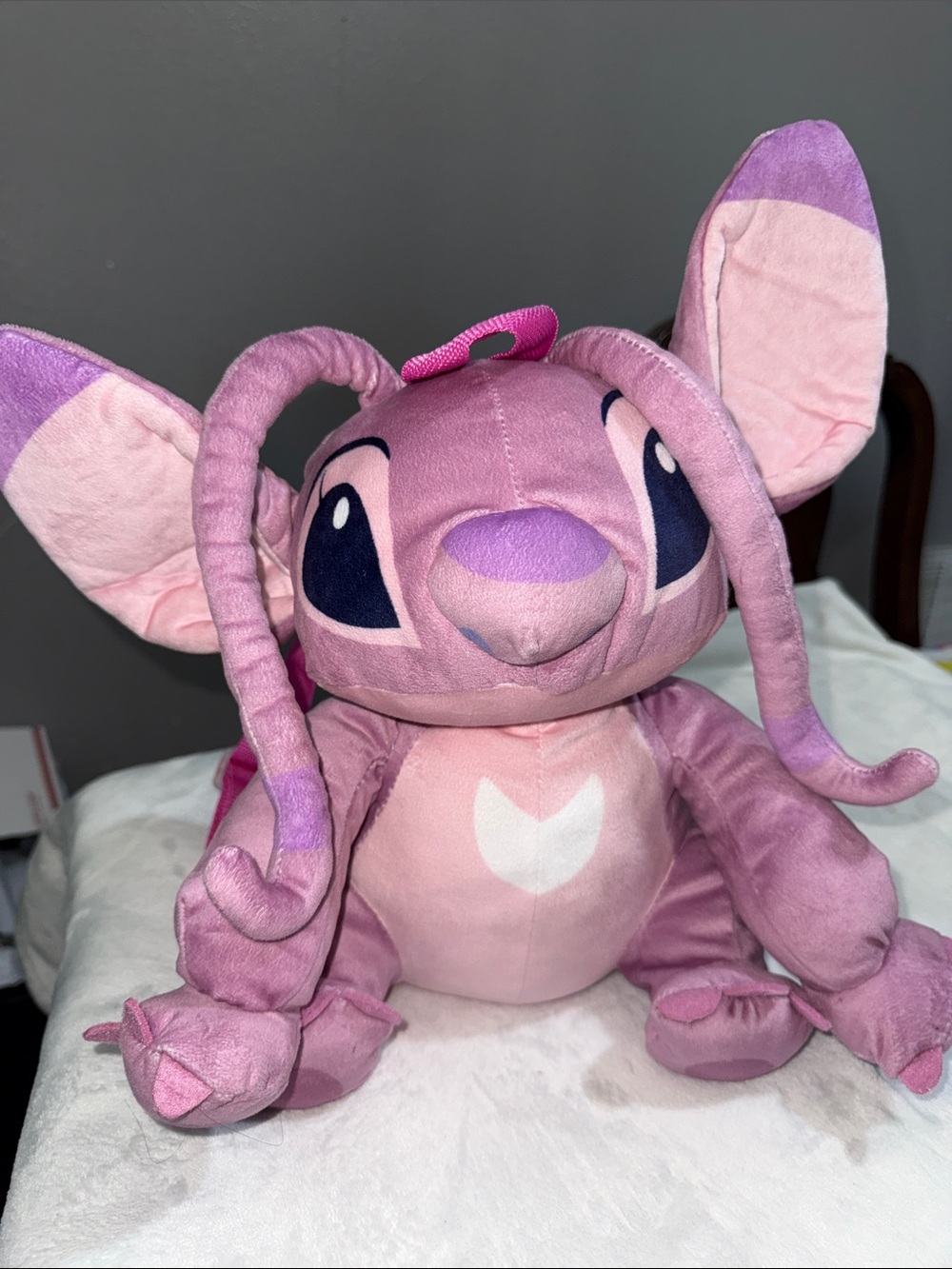 Disney Stitch Pink & Lavender Stitch Plush Backpack